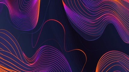 Abstract background with dynamic, flowing lines. Colorful and vibrant design perfect for technology, music, or modern art concepts.