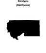 © David Zydd - Siskiyou County (California) blank outline map