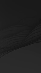 Wall Mural - paper cut abstract background animation. 3d clean dark carving art. paper craft black waves. minimal
