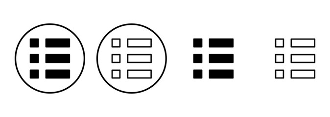 Menu Icon set. web menu icon. hamburger menu symbol