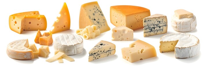 A Selection of Different Cheeses