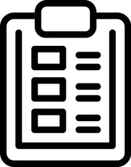Poster - Clipboard showing checkboxes representing taking a survey, completing a checklist, or filling out a form