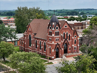 Wall Mural - Saint Peter and Paul Catholic Church, Atlantic, Iowa