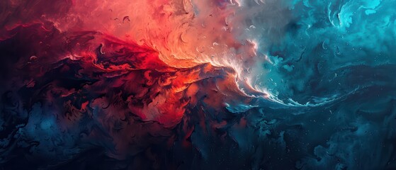 Wall Mural - colorful abstract desktop wallpaper for ultrawide screen 21:9