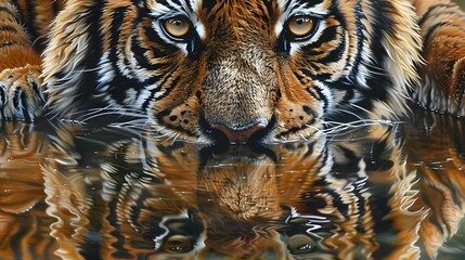 Wall Mural - tiger head. 