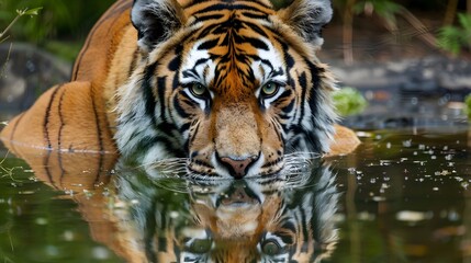 Wall Mural - tiger head. 