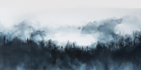 abstract watercolor soft gray background