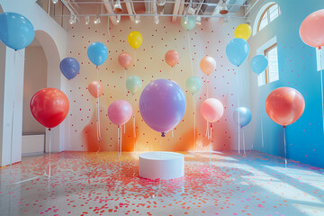 birthday party decoration with Balloon