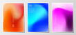© NENGKUNG - Gradient blurred backgrounds set modern abstract colorful patterns graphic. Design template collection for cover and poster. Vector illustration