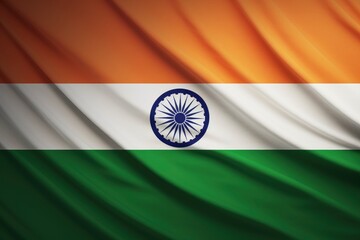 Wall Mural - Indian Flag, Poster design background - generative ai