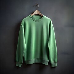 Wall Mural - green sweater mockup