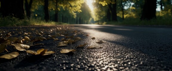 Mountain road near blue Hyperrealistic intricate details texture