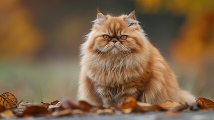 Sticker - Persian Cat with Beautiful Fur