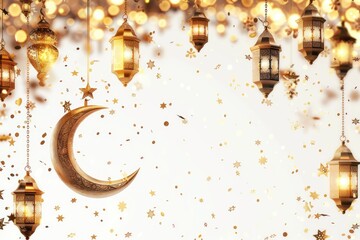 Wall Mural - moon with lights