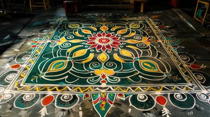 Wall Mural - Colorful Room Floor