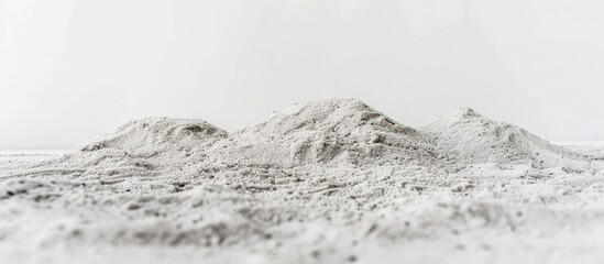 Wall Mural - Pile of dry sand on a white surface