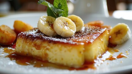 Wall Mural - Bananas with powdered sugar