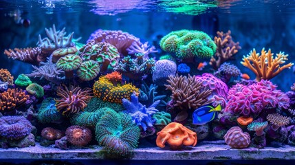 Poster - Vibrant Coral Reefs with Alluring Colors 