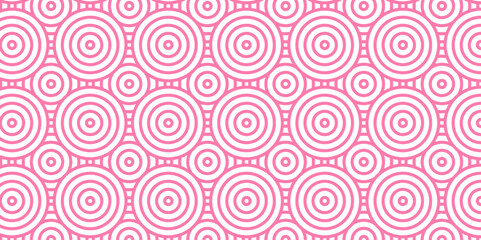 Overlapping Pattern Minimal diamond geometric waves spiral and abstract circle wave line. pink color seamless tile stripe geometric create retro square line backdrop white pattern background.