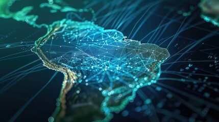 Technology Network Background, Generative AI