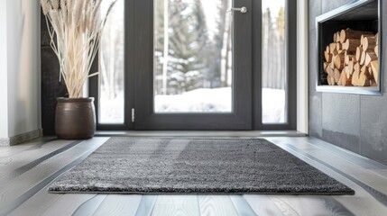 Gray Doormat for Welcoming