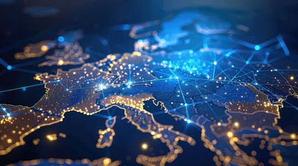 Technology Network Background, Generative AI