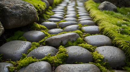 Wall Mural - cobblestone pathway