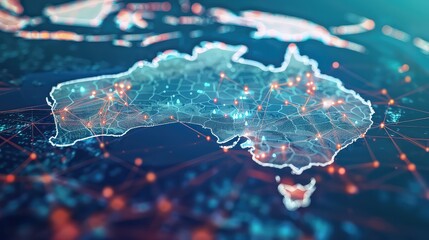 Technology Network Background, Generative AI