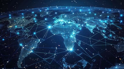 Technology Network Background, Generative AI
