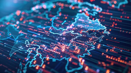Technology Network Background, Generative AI