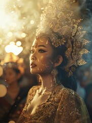 Indonesian Independence day, Editorial Photography background - generative ai