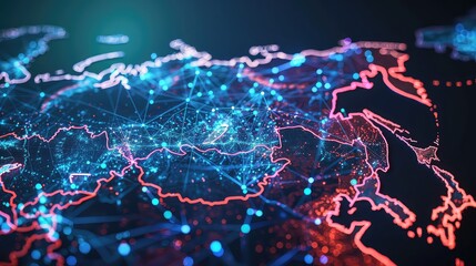 Technology Network Background, Generative AI