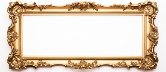 Aufkleber - A photo frame isolated on a white background with ample space for custom imagery - copy space image.