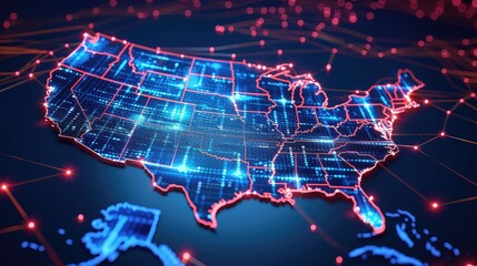 Technology Network Background, Generative AI