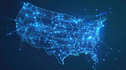 Technology Network Background, Generative AI