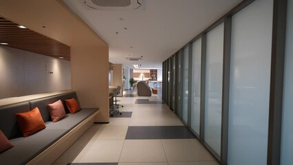 Canvas Print - interior of modern waiting room in campus