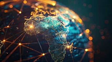 Technology Network Background, Generative AI
