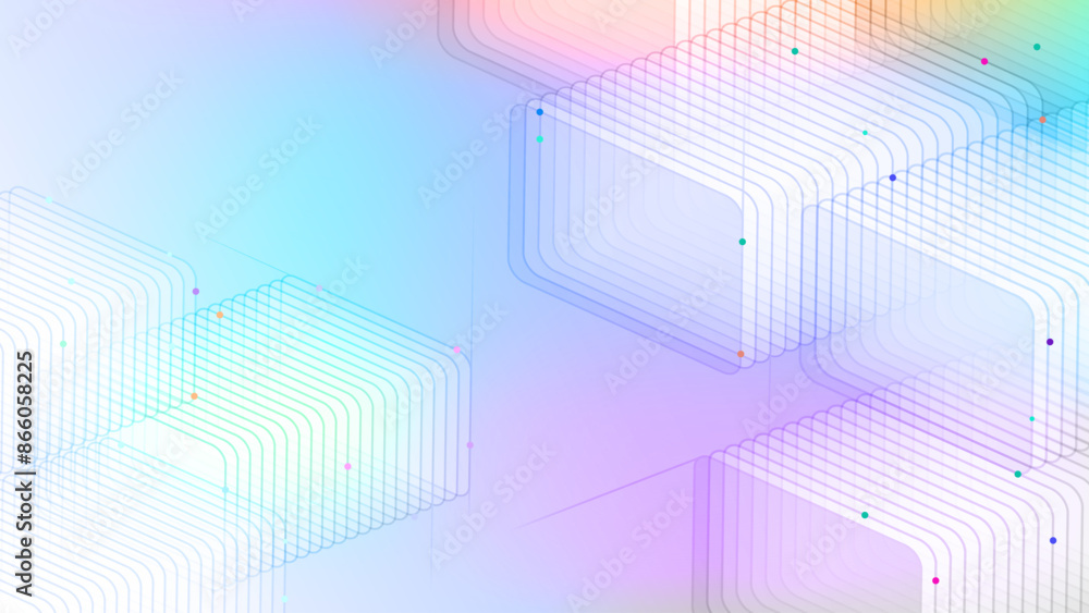 Geometric line pattern cube tech vector background Stock Vector | Adobe ...