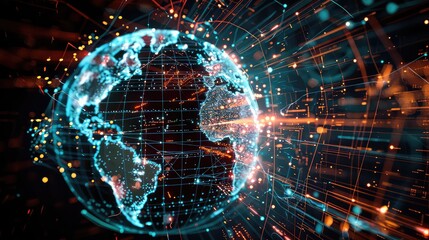 Technology Network Background, Generative AI