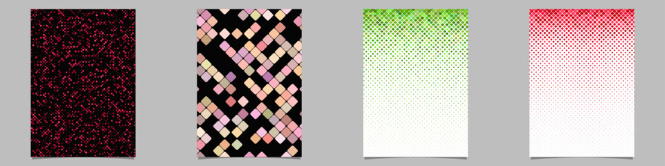 Wall Mural - abstract geometrical brochure background collection