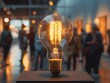 © Thares2020 - Illuminating Appreciation A Light Bulb Exhibit Captivating Museum Visitors
