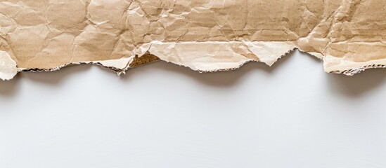 Aufkleber - A picture of corrugated grey cardboard with a white background and space to overlay text or images, or a copy space image is depicted.