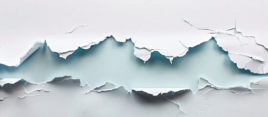 Leinwandbilder - An image of torn paper with available space for adding your message. Copy space image. Place for adding text and design