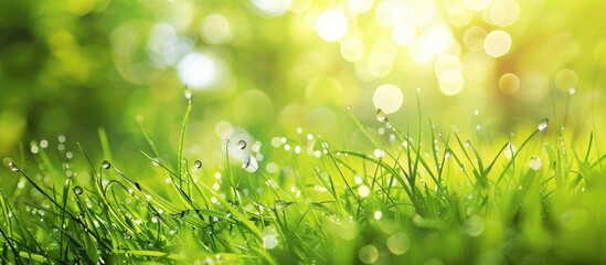 Poster - Nature-themed abstract background with copy space image.