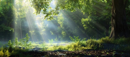 Poster - Present a stunning natural backdrop with ample space for text or images, perfect for product displays, online advertisements, or nature-themed business presentations.