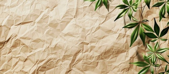 Poster - Background of recycled Japanese paper texture with copy space image.