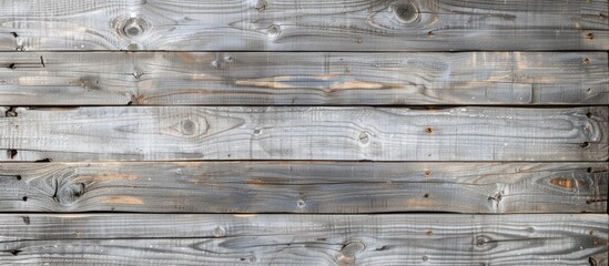 Wall Mural - Top view of a weathered wooden background with a light gray color and rustic texture, perfect for a copy space image.