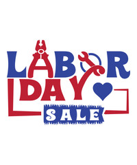Sticker - labor day sale svg