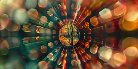 Wall Mural - abstract illustration of singularity concept. origin of life. space and science. background image. c