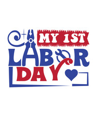 Poster - my 1st labor day svg